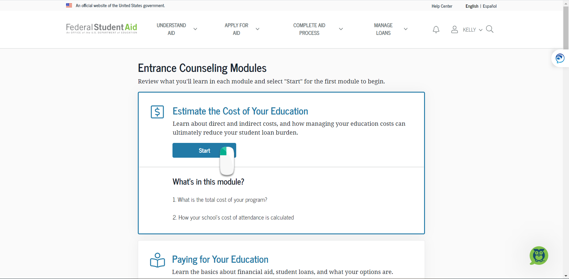 Completing your Loan Entrance Counseling (EC) Guide CCAC's Help Center