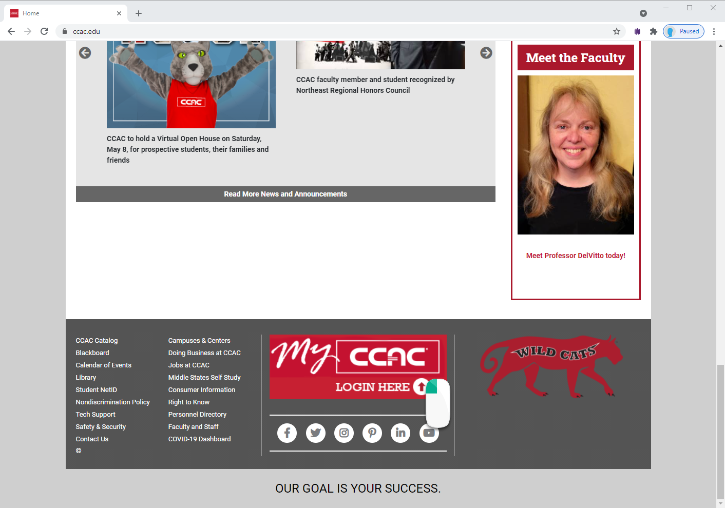 Logging into MyCCAC CCAC's Help Center