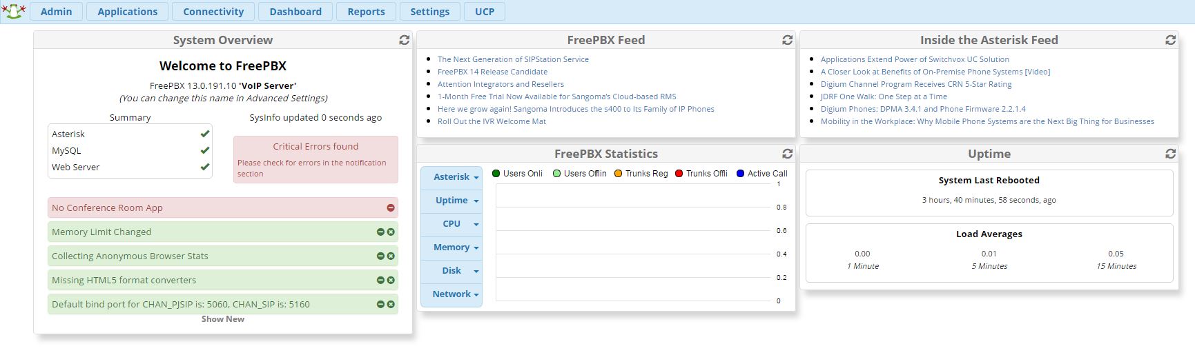 Configuration of a FreePBX with a VoIPtalk trunk (LEGACY/OLD) - telappliant