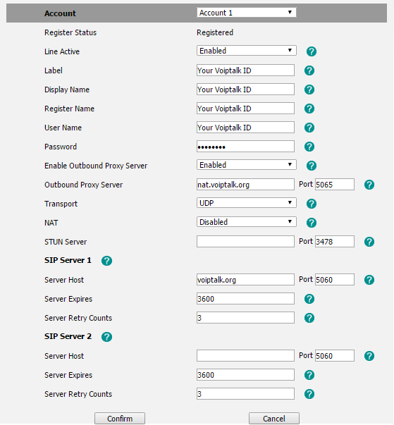 Configuring a Yealink T21 with VoIPtalk - telappliant