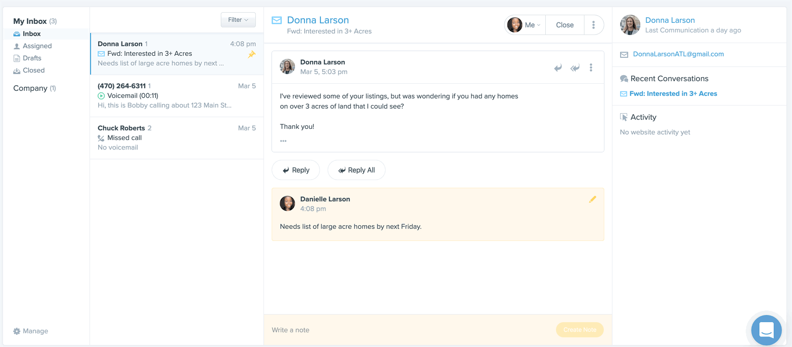 Inbox Overview – Follow Up Boss - Help Center