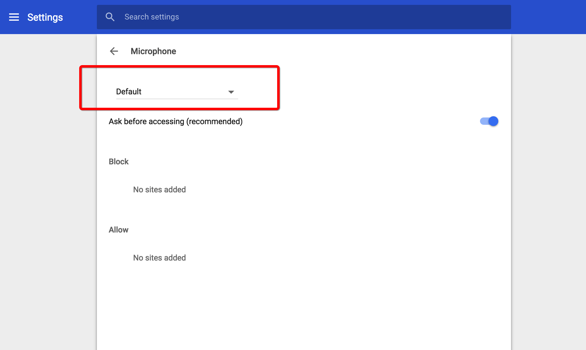 Microphone Settings in Google Chrome Follow Up Boss Help Center
