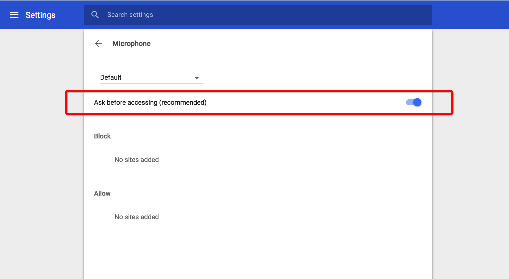 Microphone Settings in Google Chrome Follow Up Boss Help Center