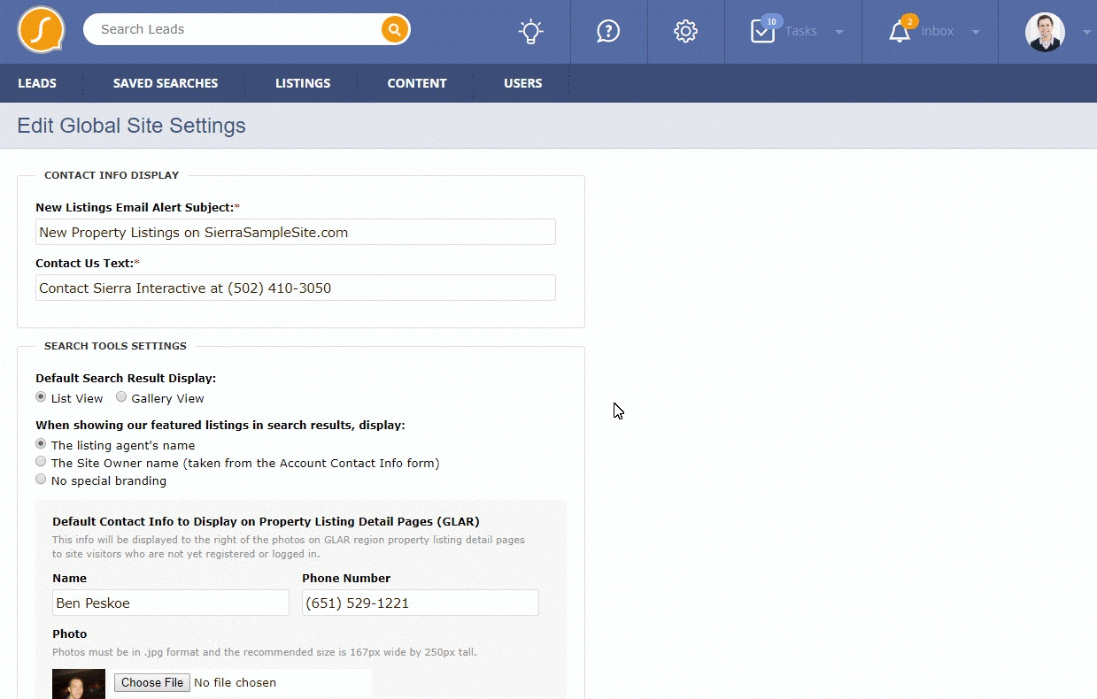 Sierra Interactive Follow Up Boss