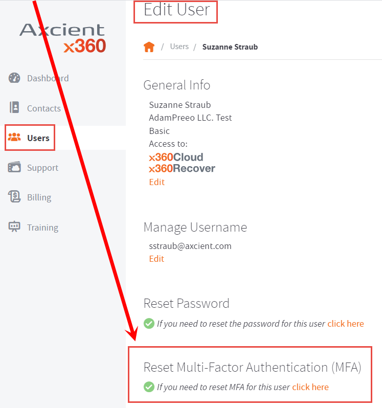 Sign up and configure MFA - x360Cloud - Axcient