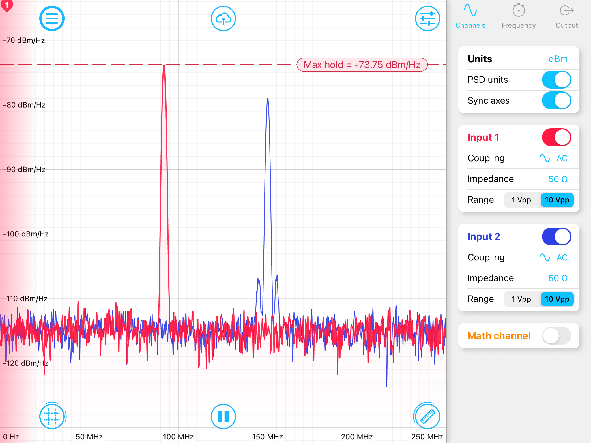 Spectrum Analyzer units of measure Liquid Instruments