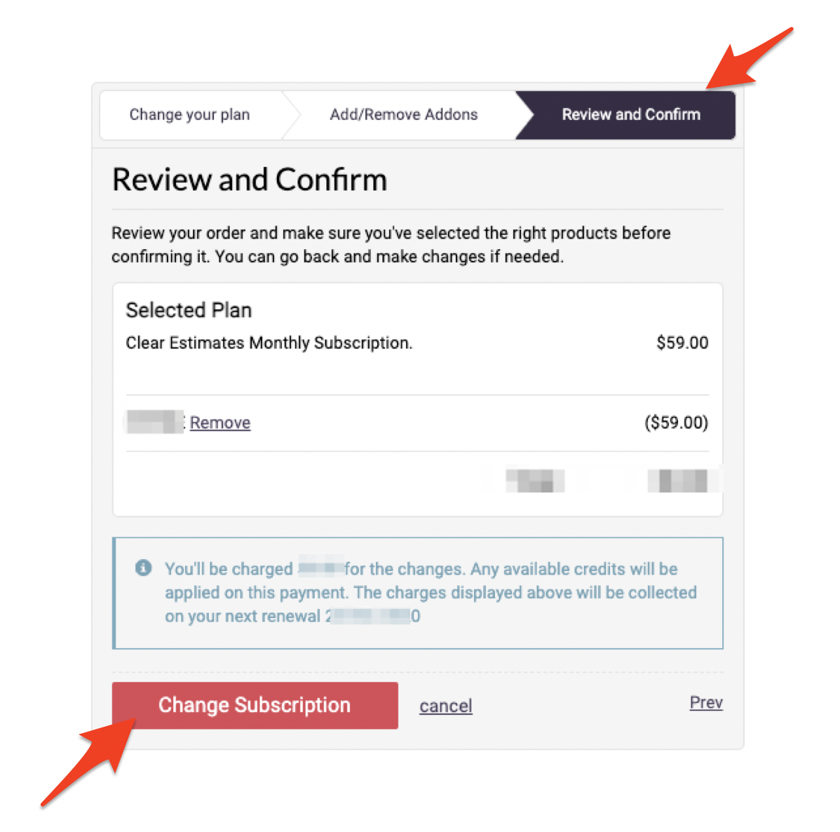 How to Upgrade or Change Your Subscription Clear Estimates
