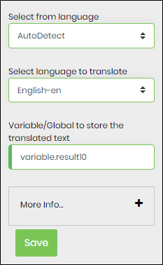 clsAzureMLLanguageTranslator Step - FlowWright