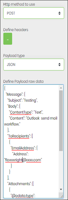 Performs REST API calls using the oAuth token - FlowWright