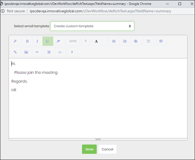 createCalendarEvent Step - FlowWright