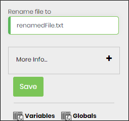 dropBoxRenameFile Step - FlowWright