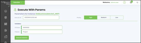 Links business data items to the instance - FlowWright