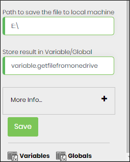 oneDriveGetFile Step - FlowWright