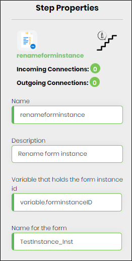 Change form instance name - FlowWright