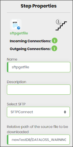 sftpGetFile Step - FlowWright
