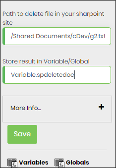 Delete a SharePoint document - FlowWright