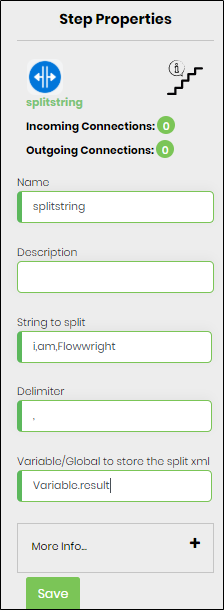 splitString Step - FlowWright