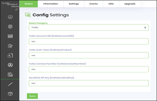 TwilioSendSMS Step - FlowWright