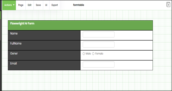 BootstrapGrid Widget - FlowWright