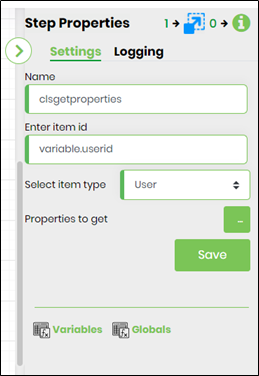 Get item propreties - FlowWright