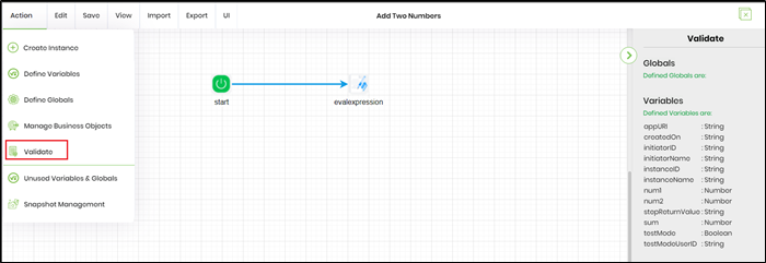 Validating the workflow process - FlowWright