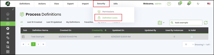 Locking process design - FlowWright