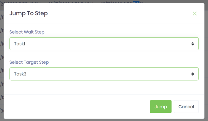 Jump to step - FlowWright