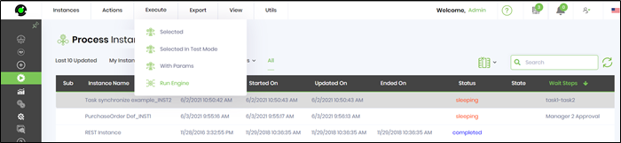 Create a new process instance - FlowWright