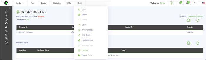 Render process instances - FlowWright