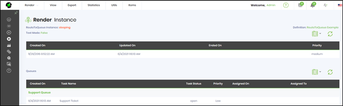 Render process instances - FlowWright