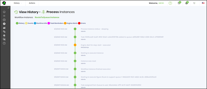 Render process instances - FlowWright