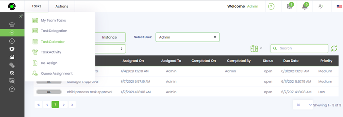 Task calendar - FlowWright