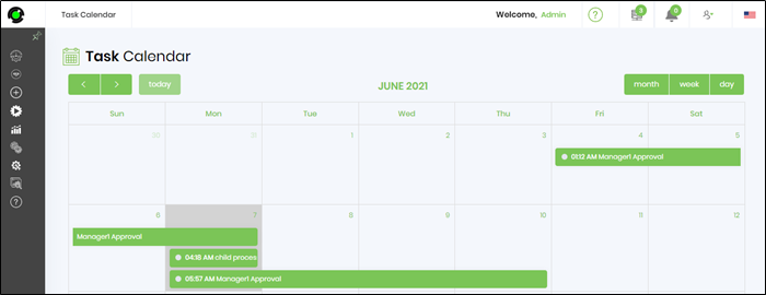 Task Week View Task calendar - FlowWright