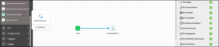 Routing a form within the process - FlowWright