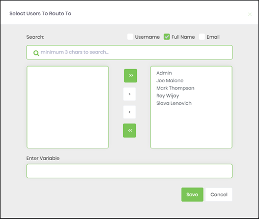 Routing a form within the process - FlowWright