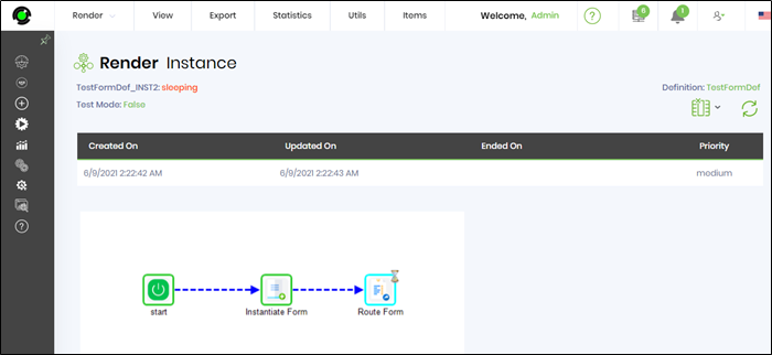 Routing a form within the process - FlowWright