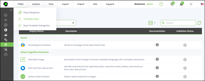Template steps - FlowWright