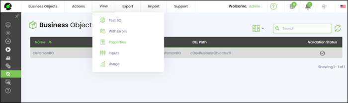 Business object properties - FlowWright
