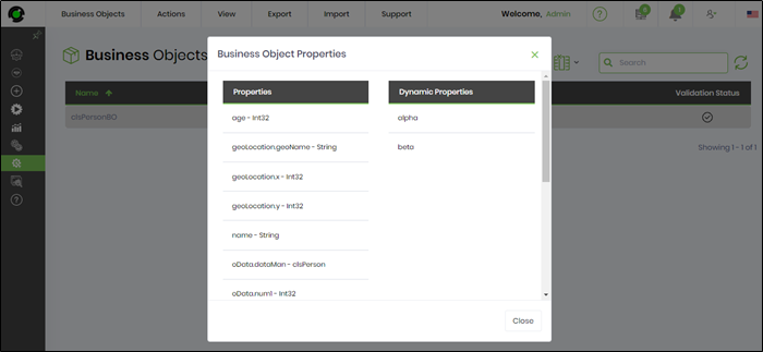 Business object properties - FlowWright