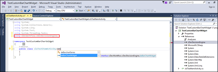 Dashboard Bar Chat Widget - FlowWright