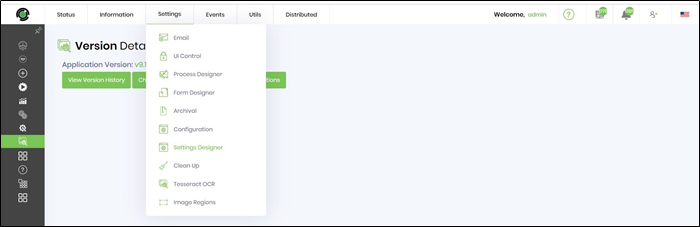 Settings Designer - FlowWright