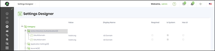 Settings Designer - FlowWright