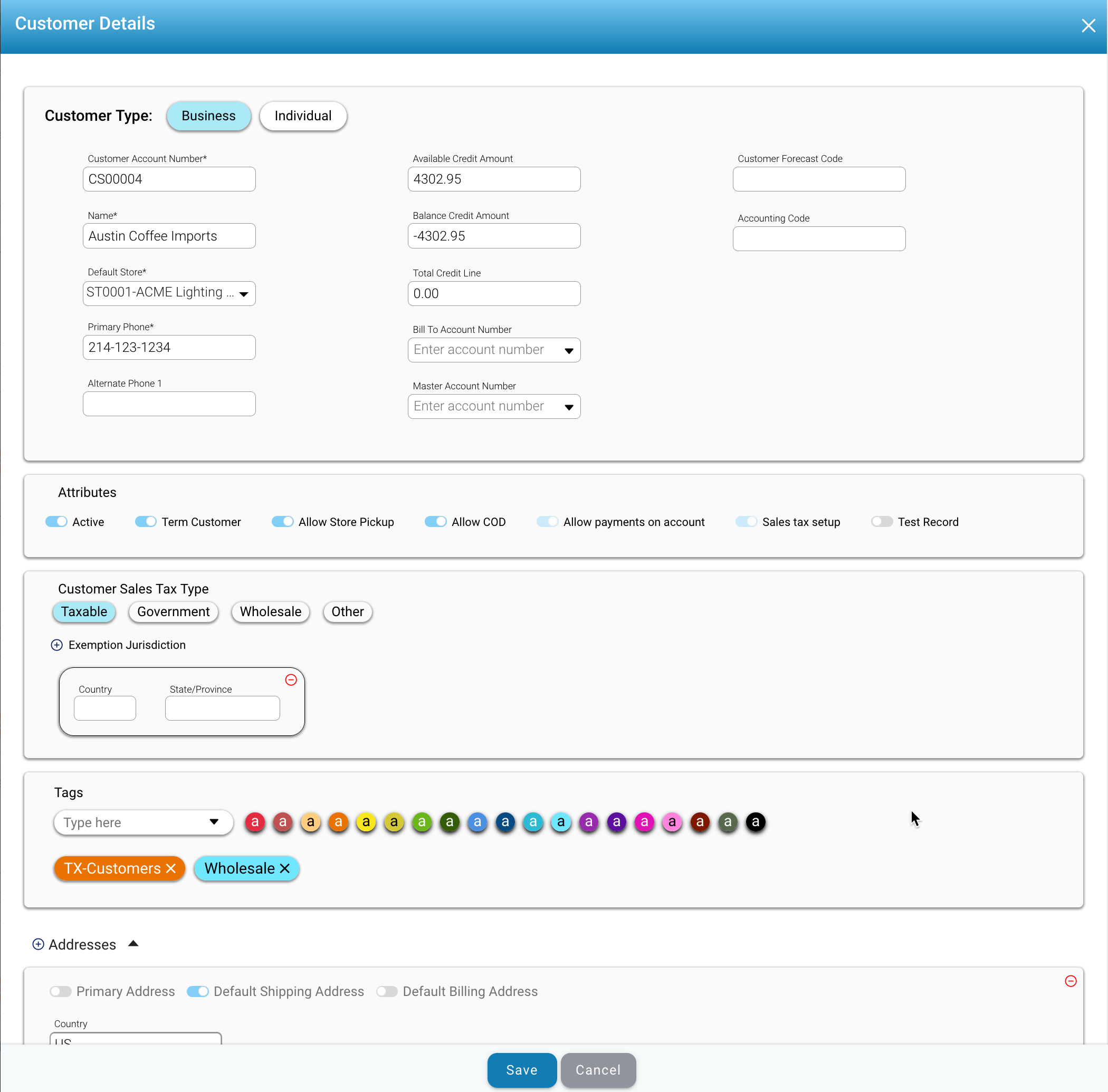 Customer Management – Help Center