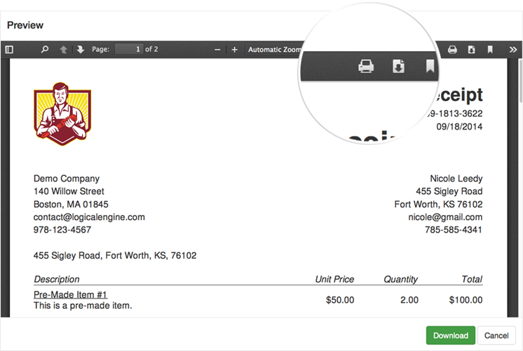 Estimate Rocket Printing Documents