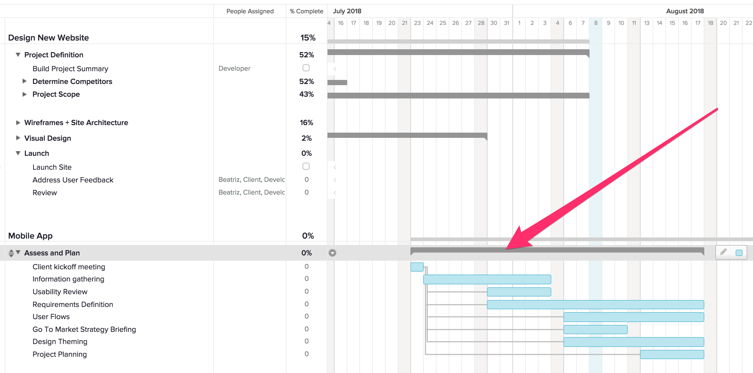 conceptdraw project move tasks between projects