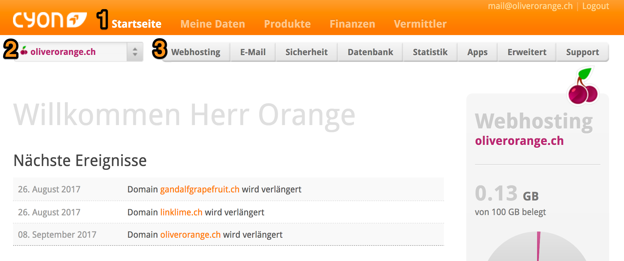 Das my.cyon: Unsere Oberfläche zur Verwaltung Ihrer Produkte