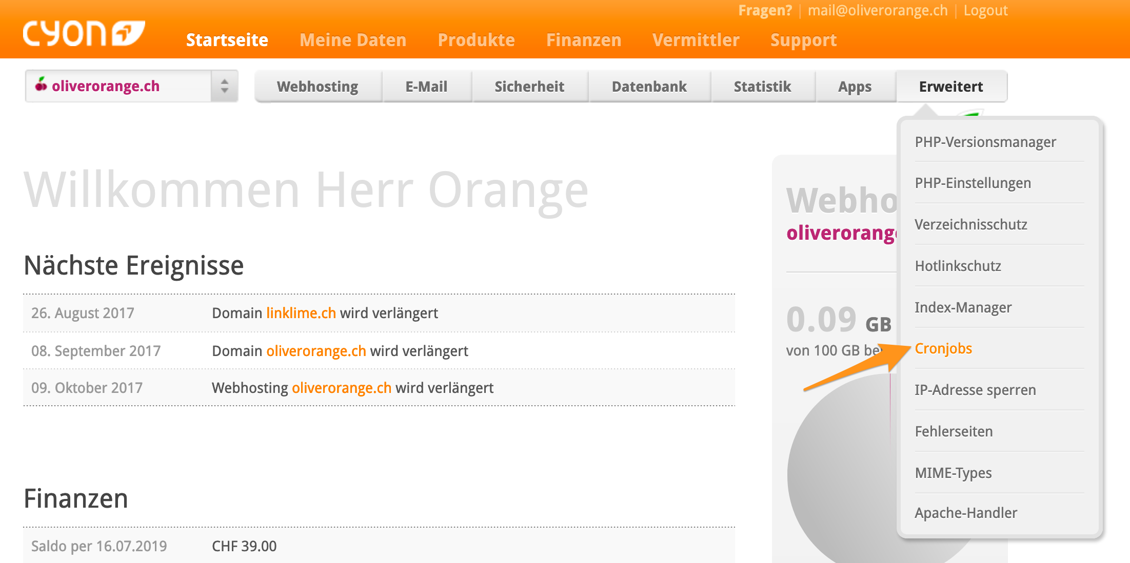 Cronjob erstellen und bearbeiten Cronjob erstellen und bearbeiten