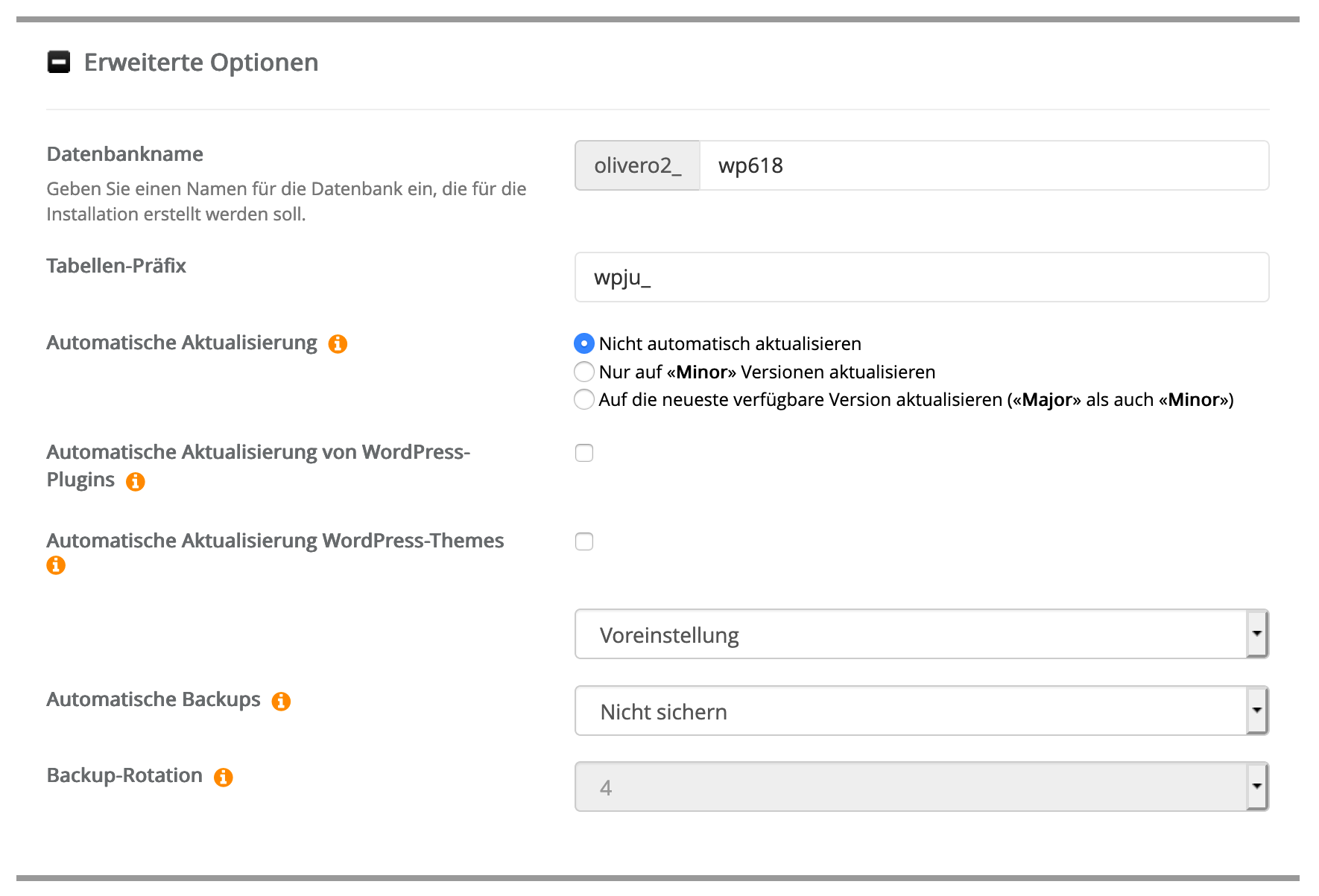 Applikation über Apps installieren