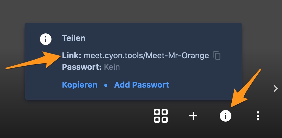 Meeting-Informationen anzeigen