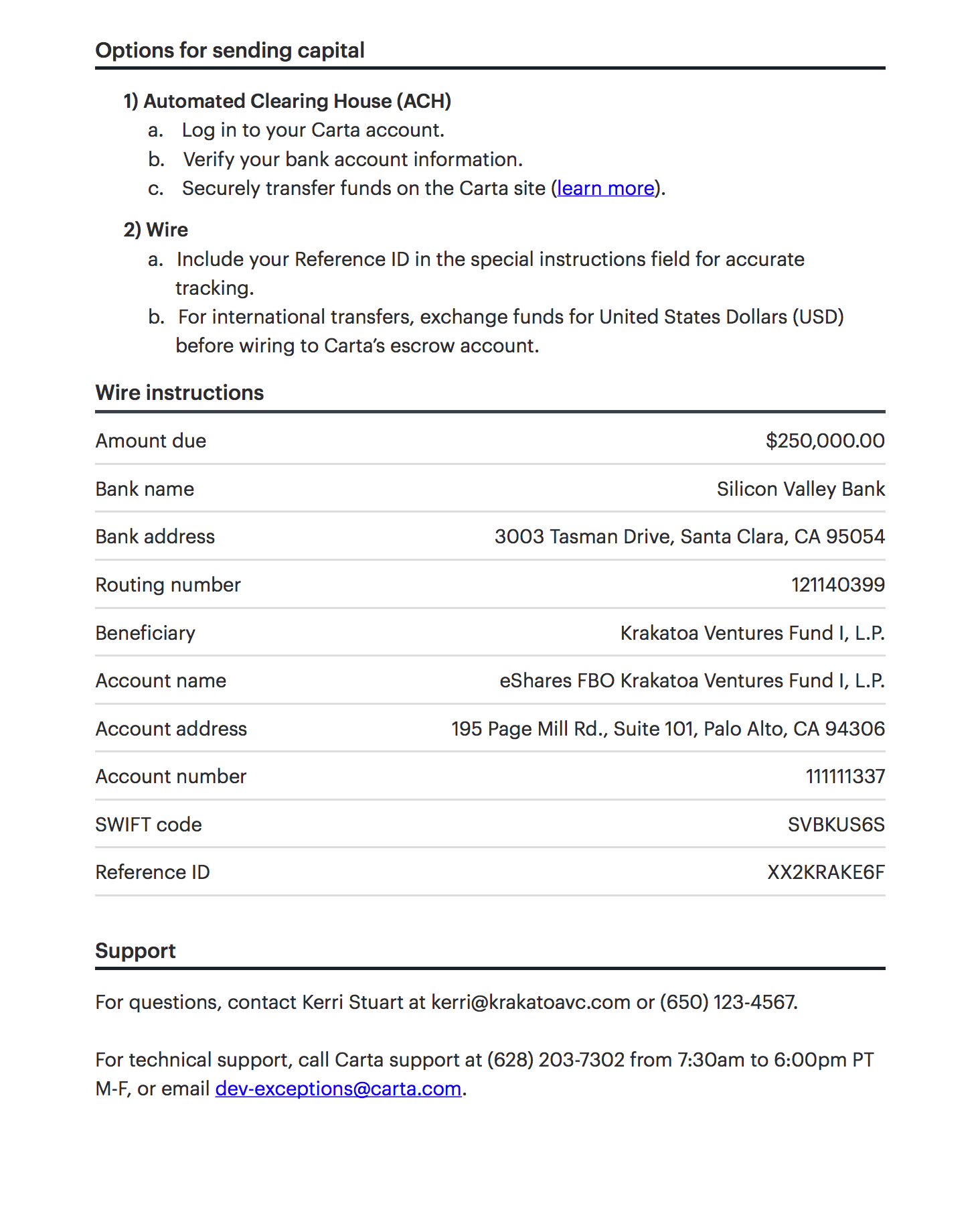 How to write a capital call letter image